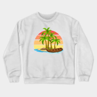 Sail boat ocean beach Crewneck Sweatshirt